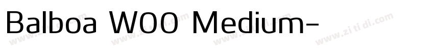 Balboa W00 Medium字体转换
